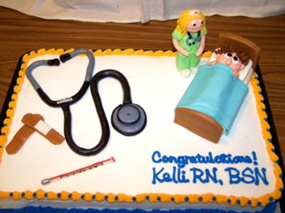 Nurse Graduation Cake Decoration