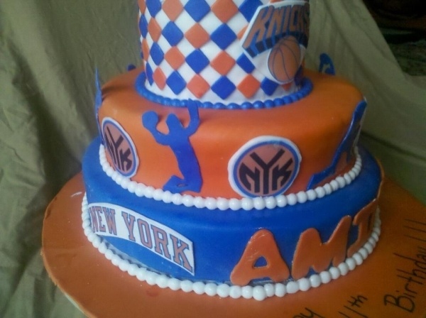 NY Knicks Birthday Cake