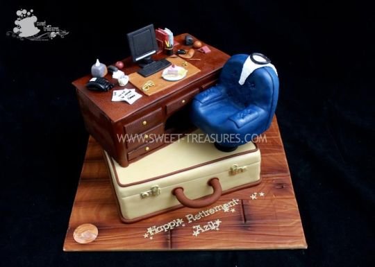 10 Photos of Retirement Cakes For Man Office