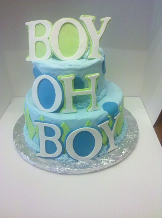 OH Boy Baby Shower Cake