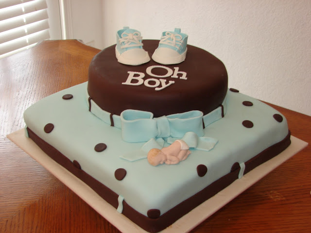 OH Boy Baby Shower Cake