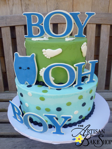 OH Boy Baby Shower Cake