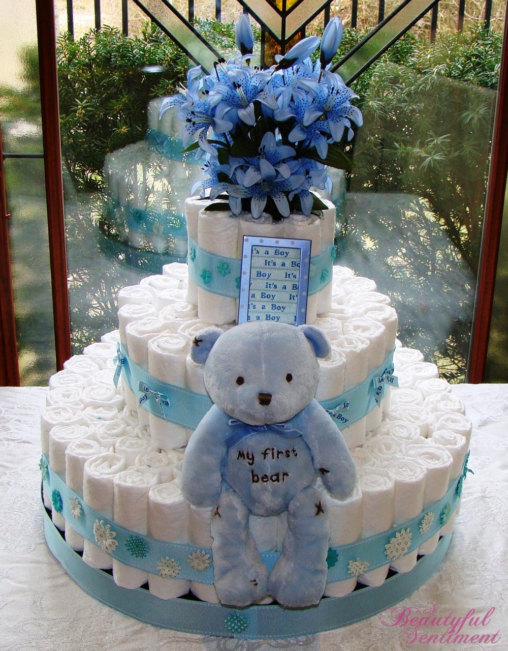 12 Box Pampers Baby Shower Cakes Photo Pampers Diaper Cake Baby Shower Pamper Cake Ideas And Pampers Baby Shower Diaper Cake Snackncake