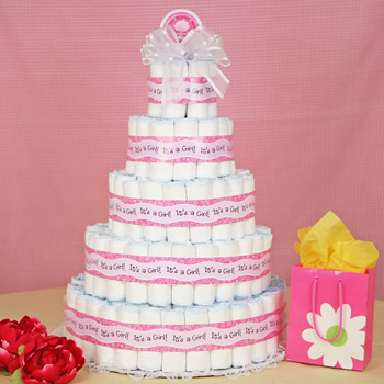 Pampers Baby Shower Diaper Cake