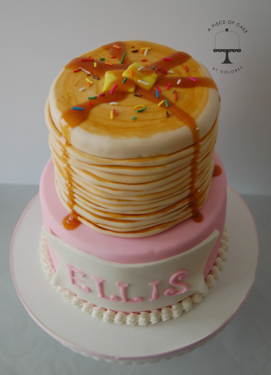 Pancake Stack Birthday Cake