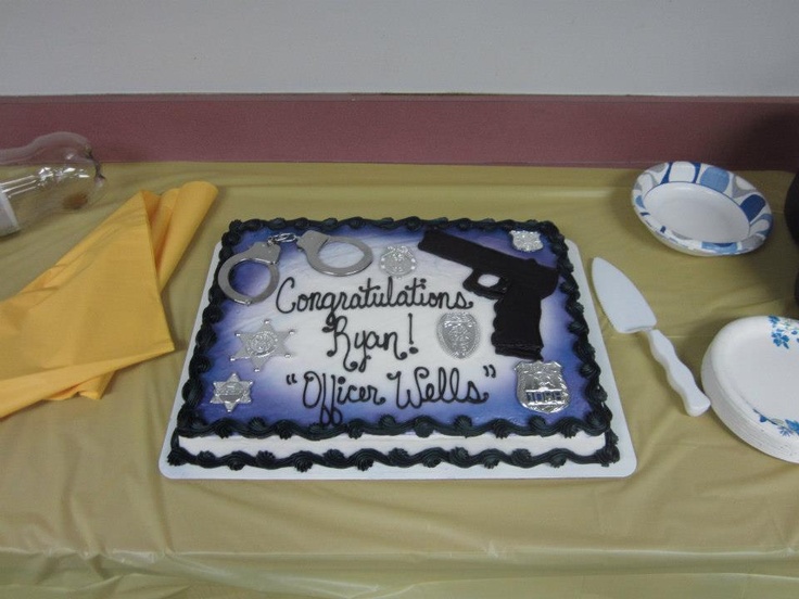 Police Academy Graduation Cake