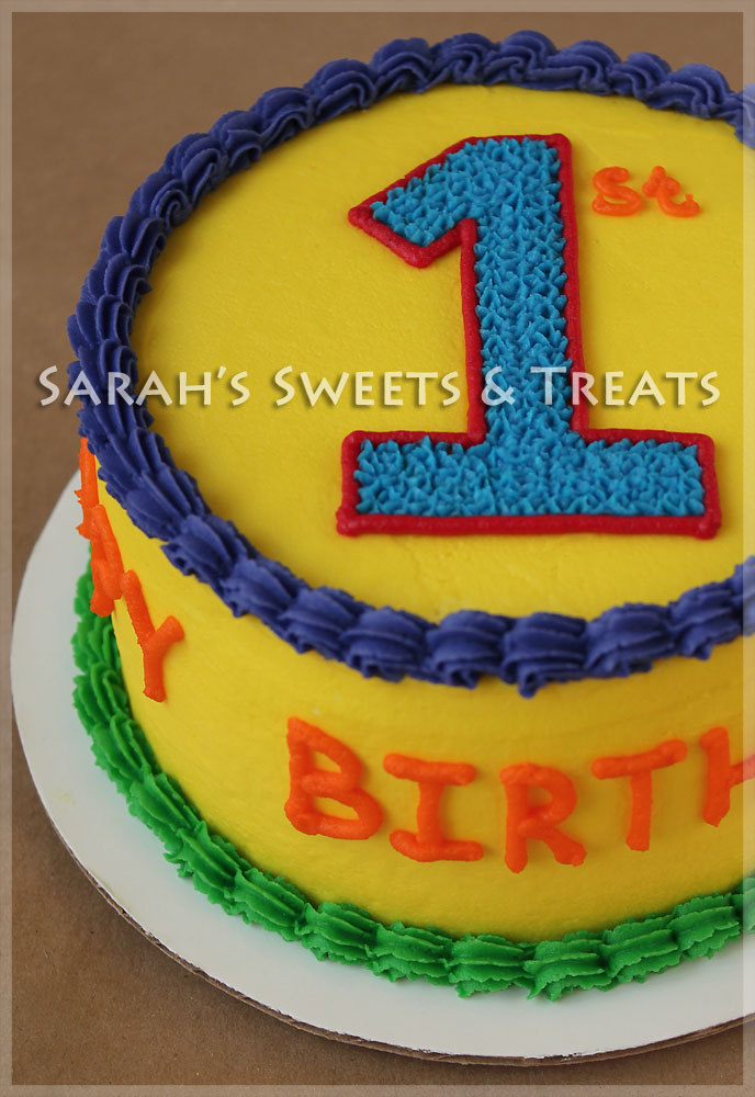 Primary Colors Birthday Cake