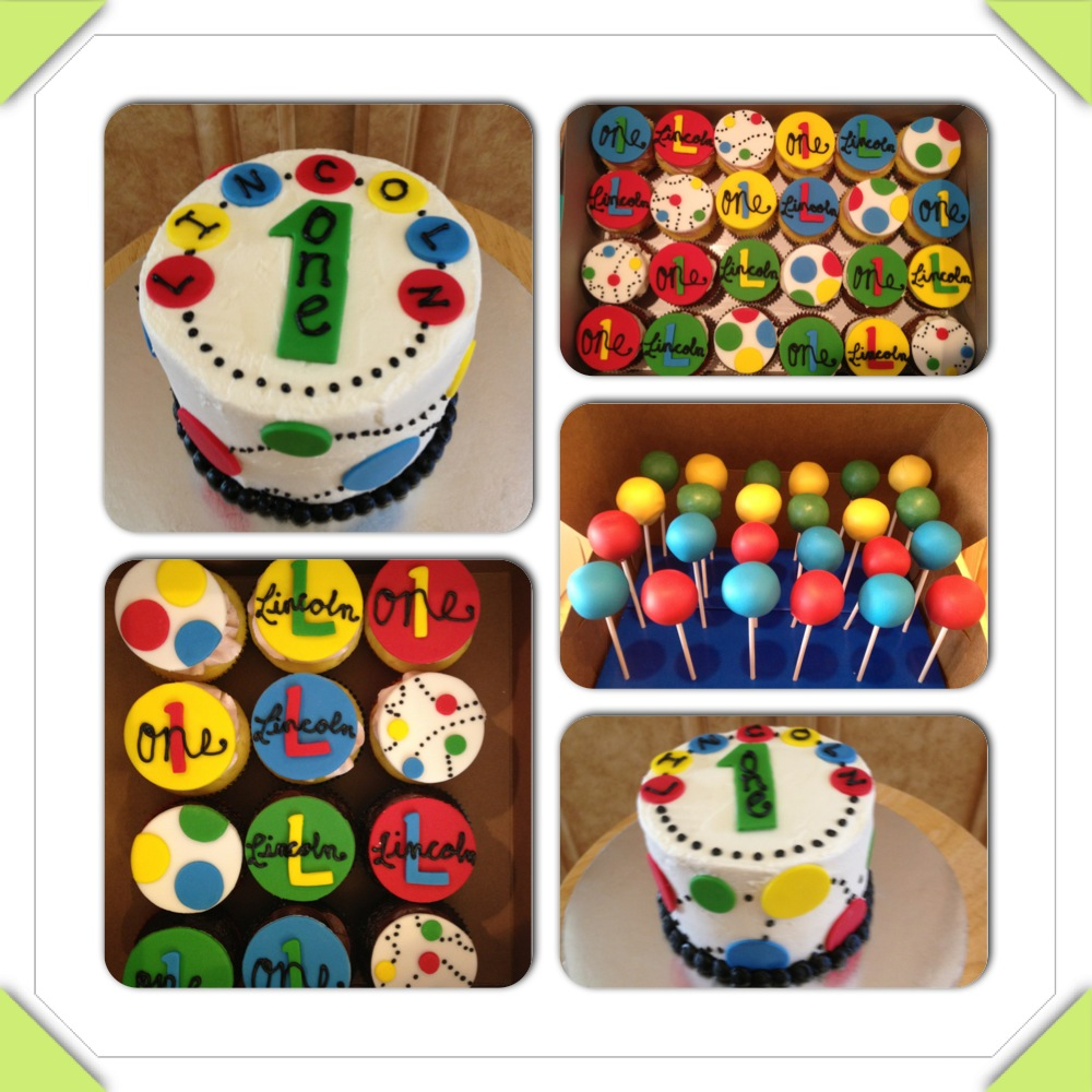 Primary Colors Birthday Cake