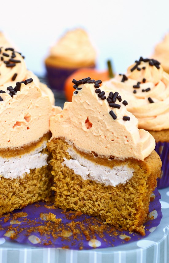 Pumpkin Cream Cheese Cupcakes