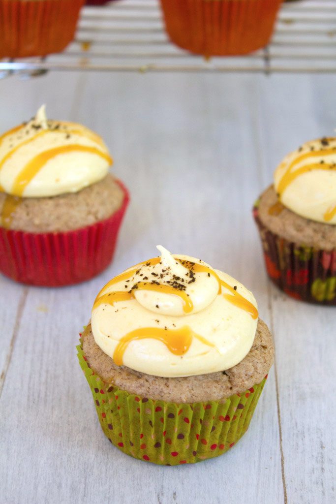 Pumpkin Cupcakes with Cream Cheese Frosting