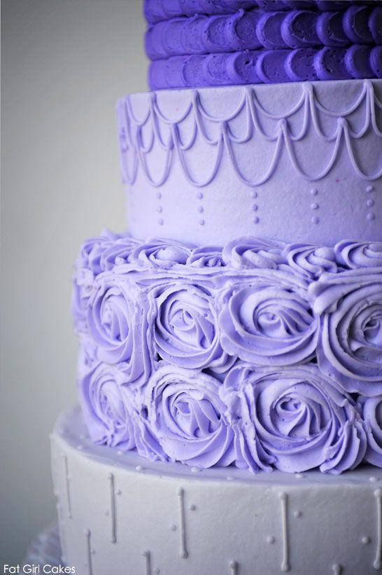 Purple Buttercream Cake