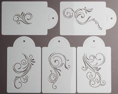 Scroll Stencil Cake Decorating