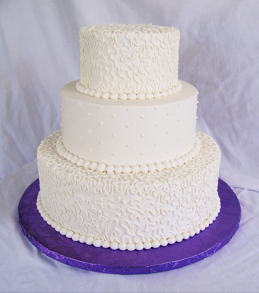 Simple Buttercream Wedding Cake