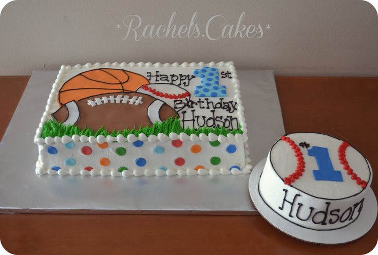 Sports Theme Sheet Cake Idea