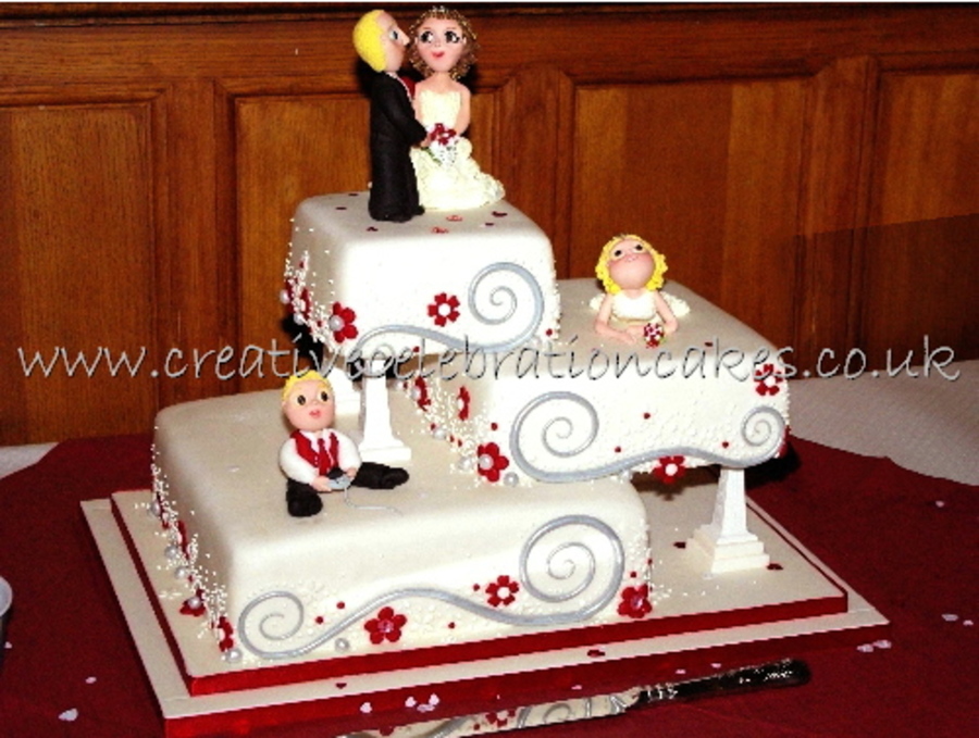 Staggered Wedding Cake