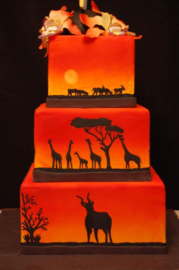 Sunset Safari Cake