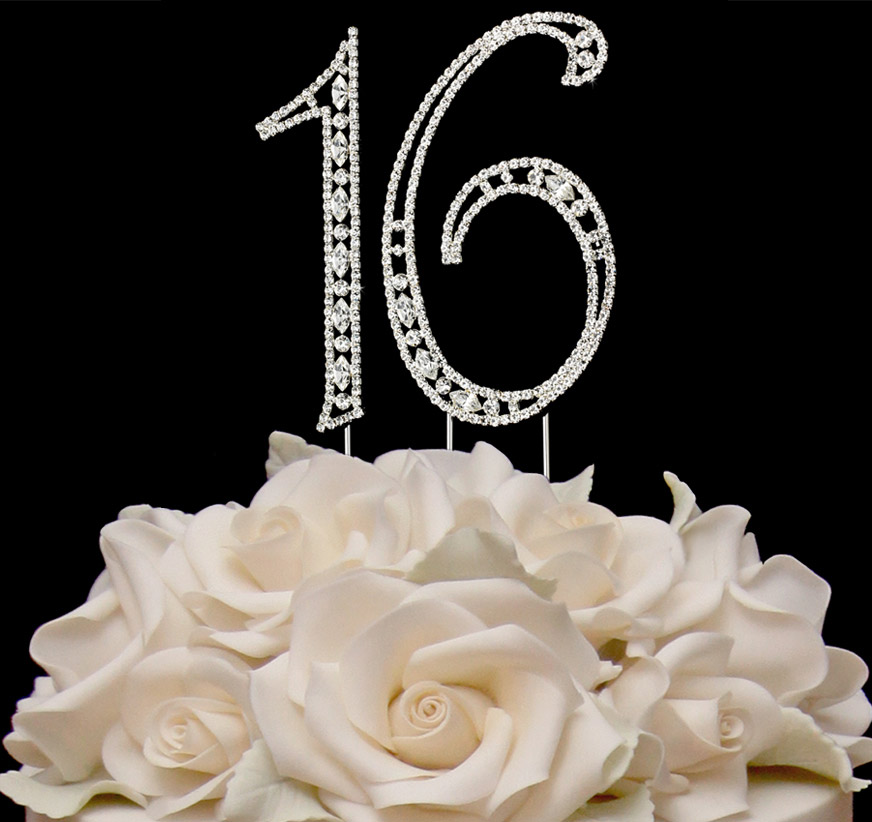 Sweet 16 Cake Topper