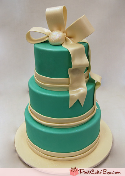 Tiffany Blue Wedding Cake