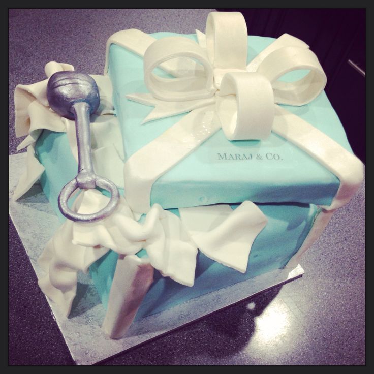 Tiffany Inspired Baby Shower Cake