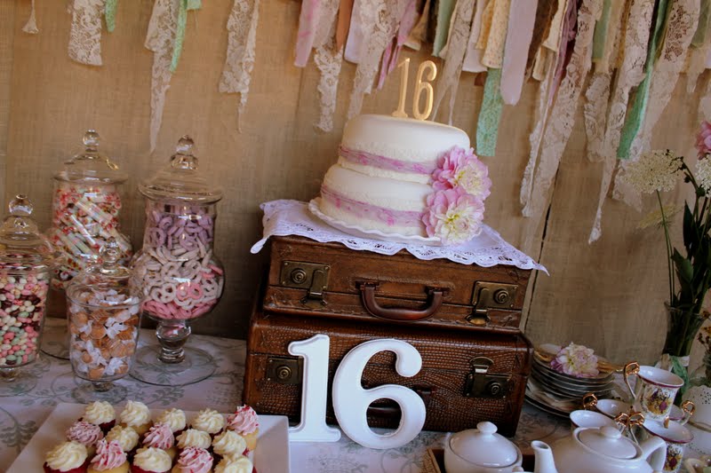 Vintage Sweet 16 Birthday Party