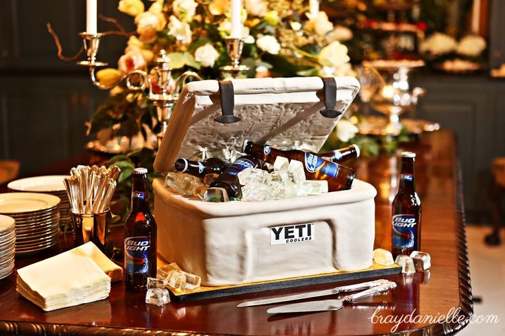 Yeti Cooler Grooms Cake