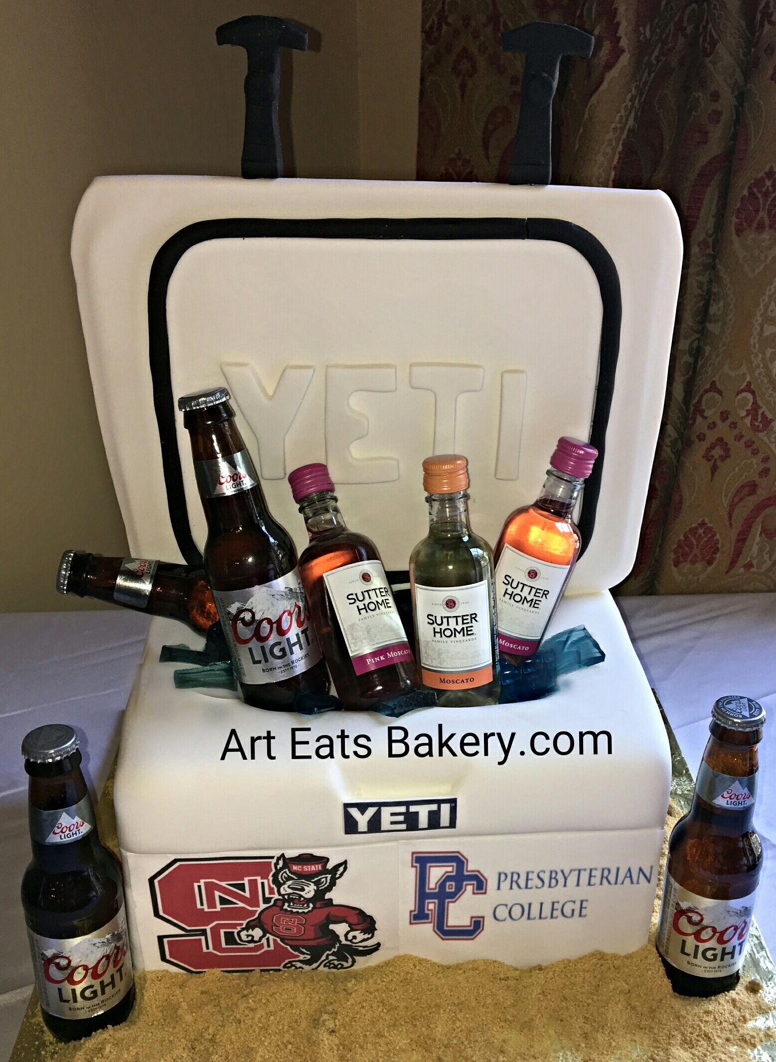 Yeti Cooler Wedding Cake