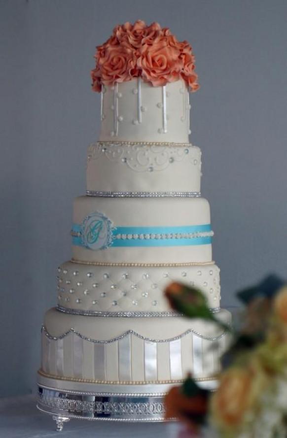 5 Tier Wedding Cake