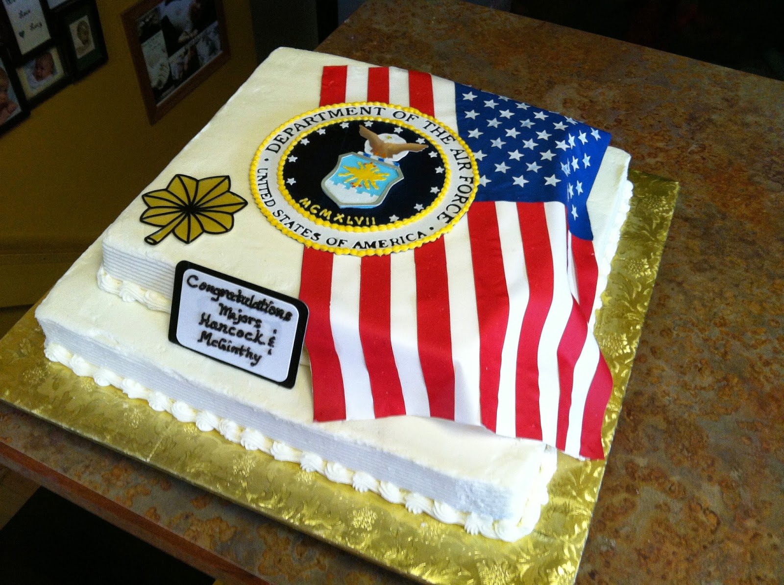 Air Force Retirement Cake Designs