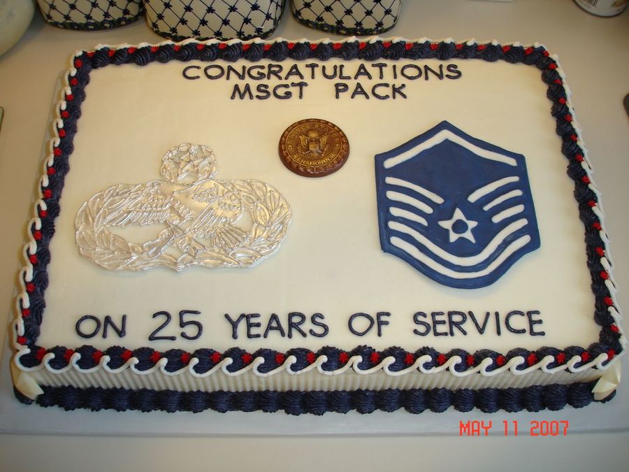 Air Force Retirement Cake