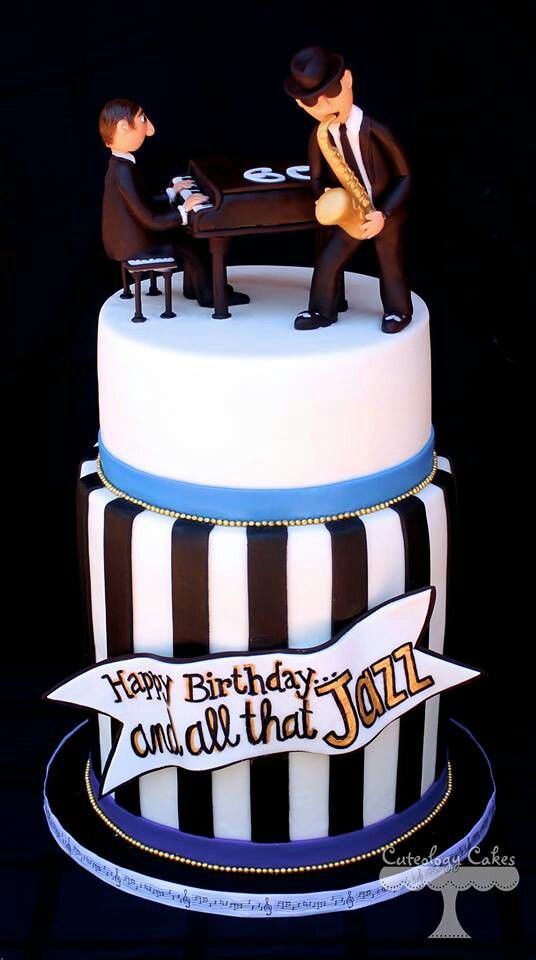 11 Photos of Jazz Music Themed Cakes