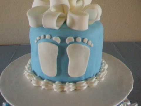 Baby Shower Cake with Fondant