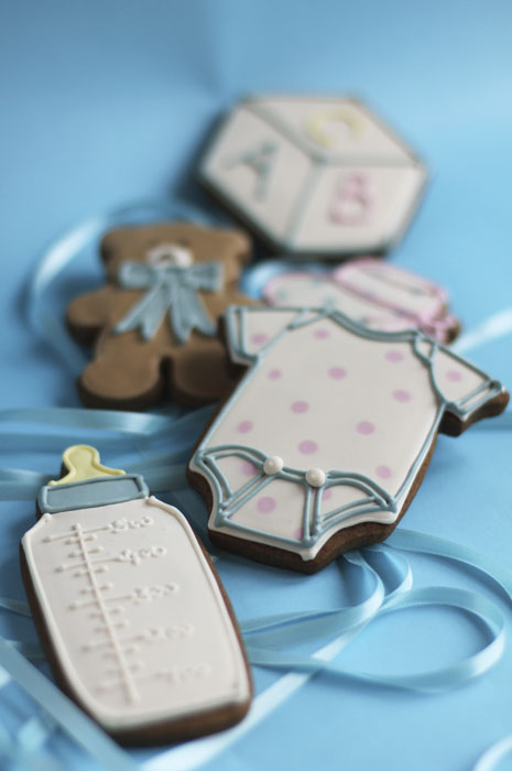 Baby Shower Iced Cookies