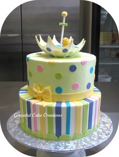 Baby Shower Umbrella Cake