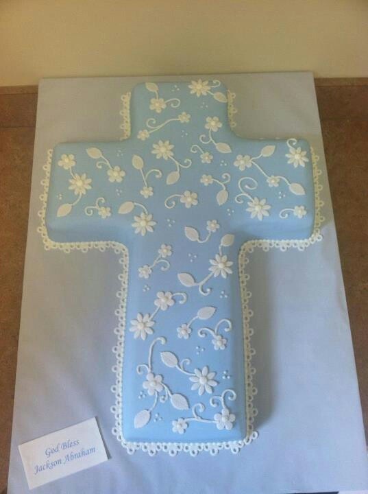 Baptism Cross Cake