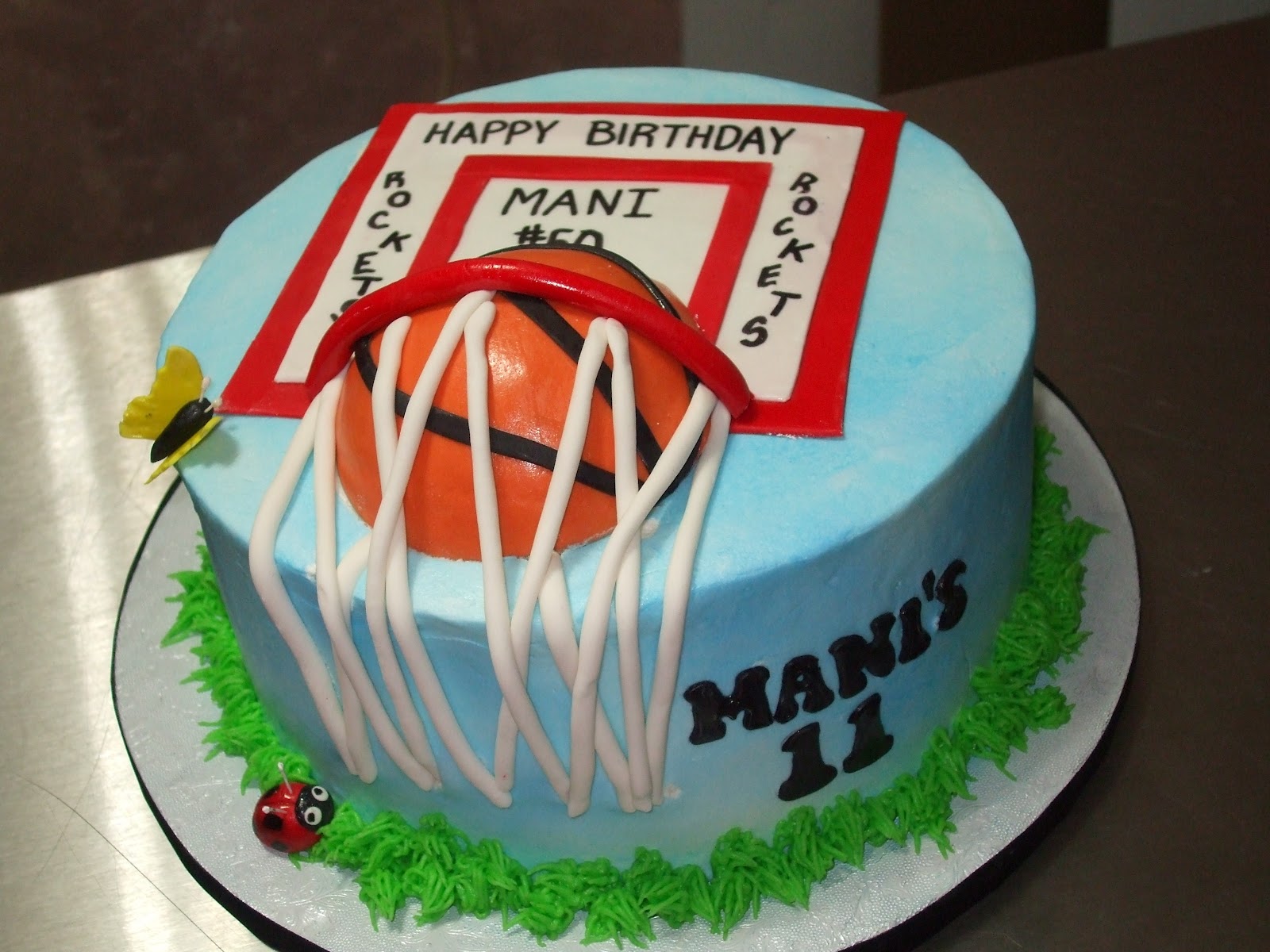 Basketball Theme Birthday Cake