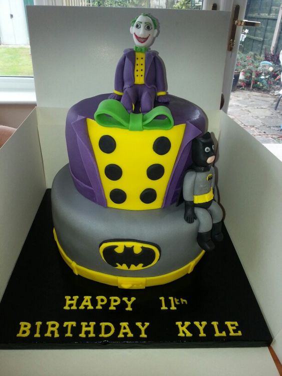 Batman and Joker Birthday Cake