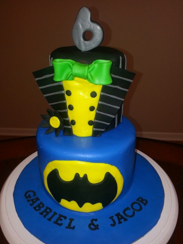 Batman and Joker Cake