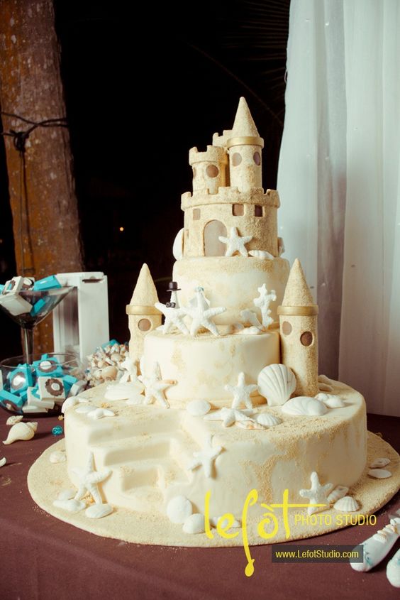 Beach Wedding Cake