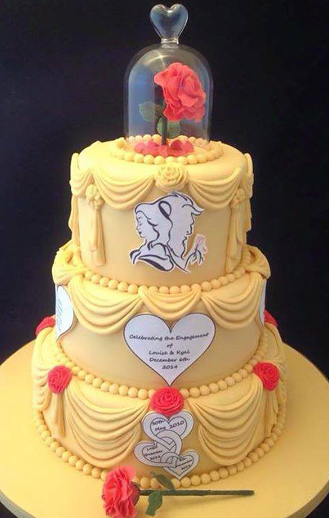 Beauty and the Beast Wedding Cake Ideas