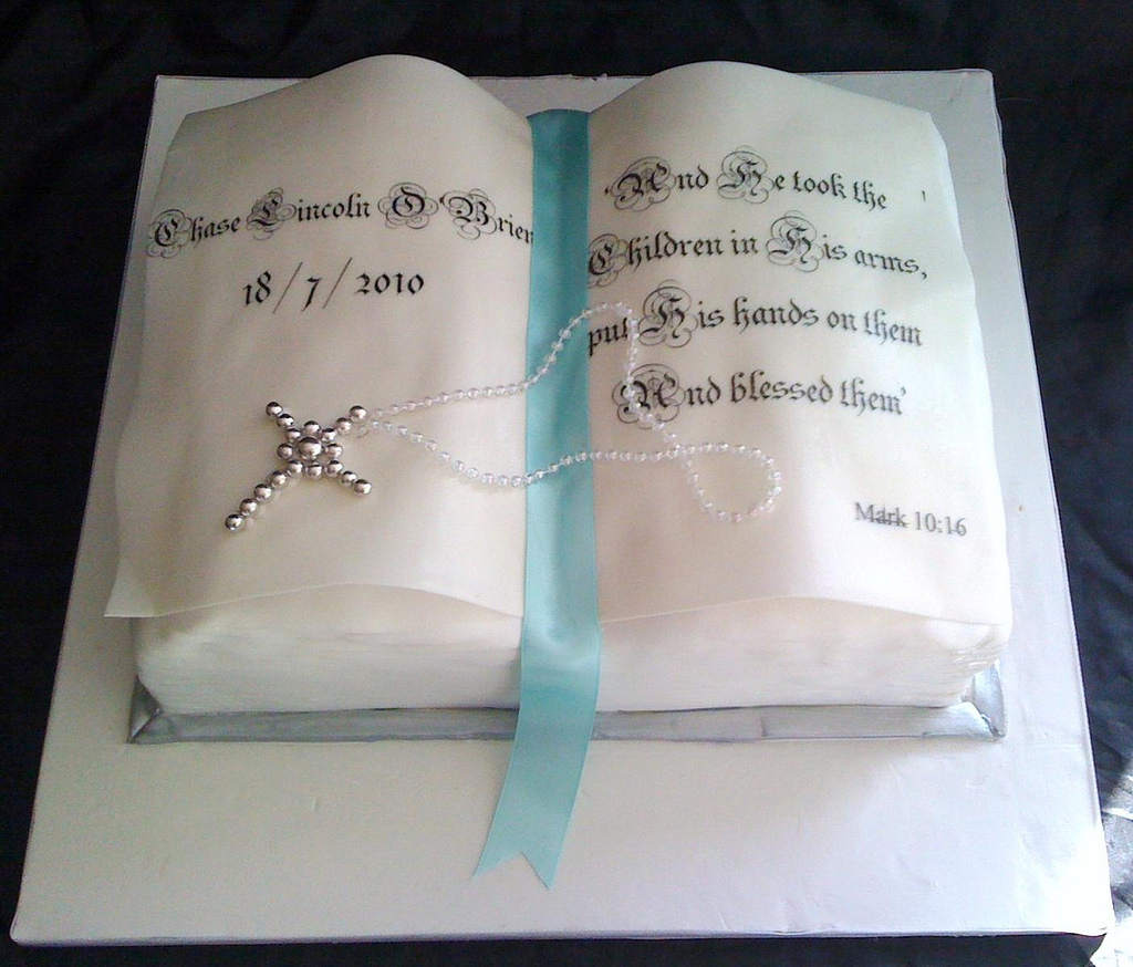 Bible Christening Cakes Baptism