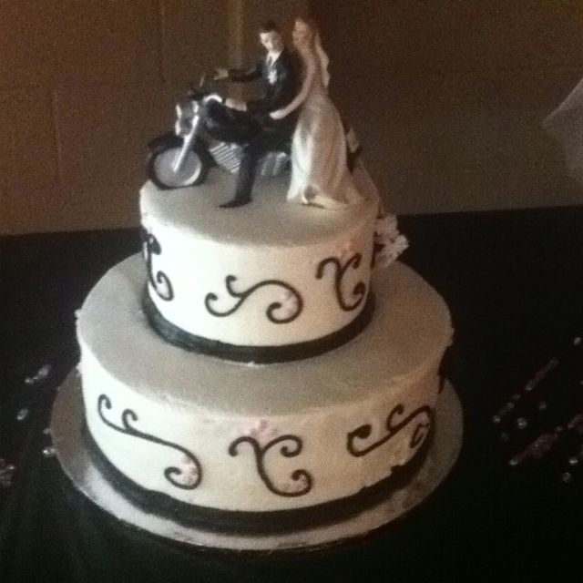 Biker Wedding Cake Toppers