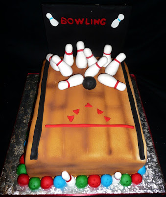 Bowling Birthday Cake