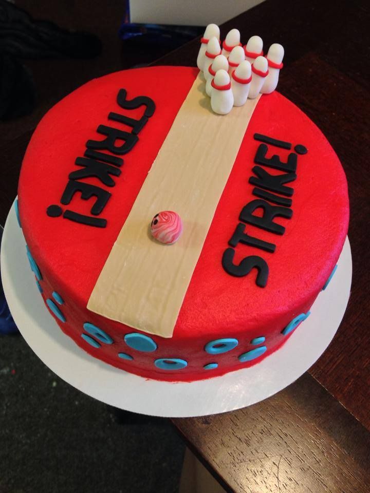 Bowling Themed Cake