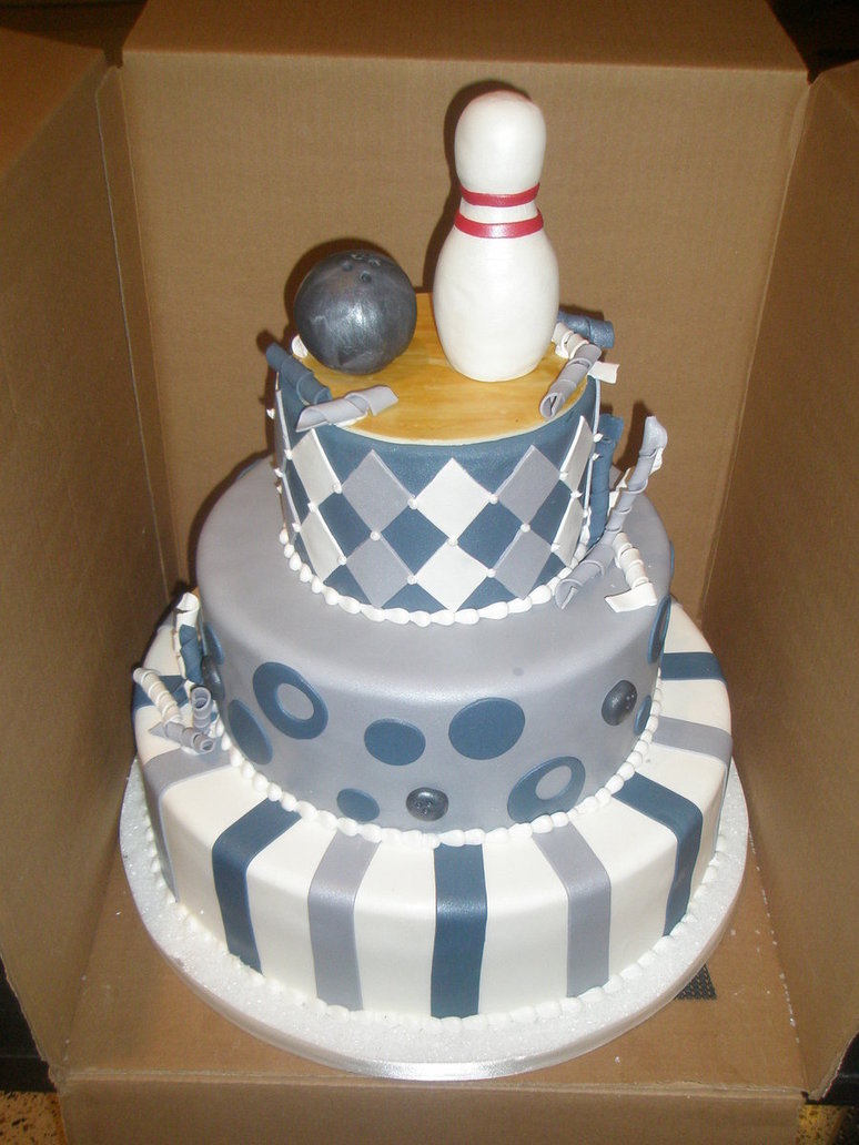 Bowling Themed Cake