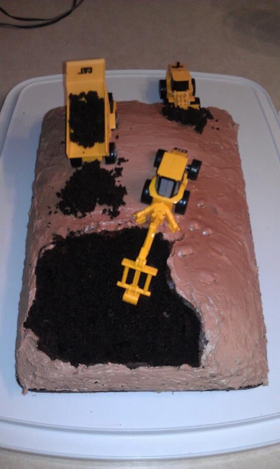 Boy Construction Birthday Cake