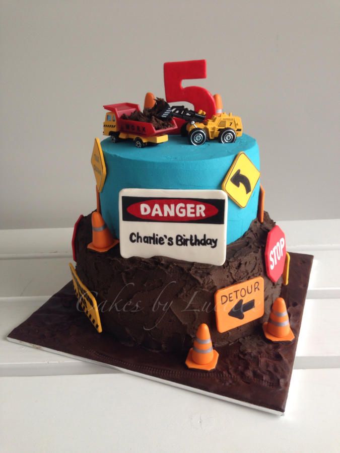 Boy Construction Birthday Cakes Ideas