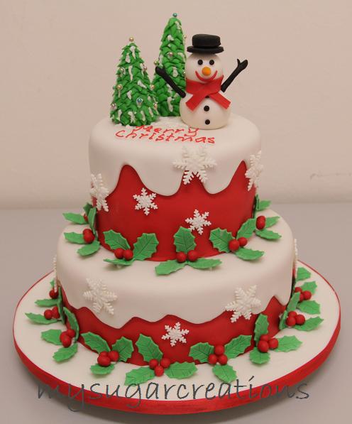 Buttercream Christmas Cakes