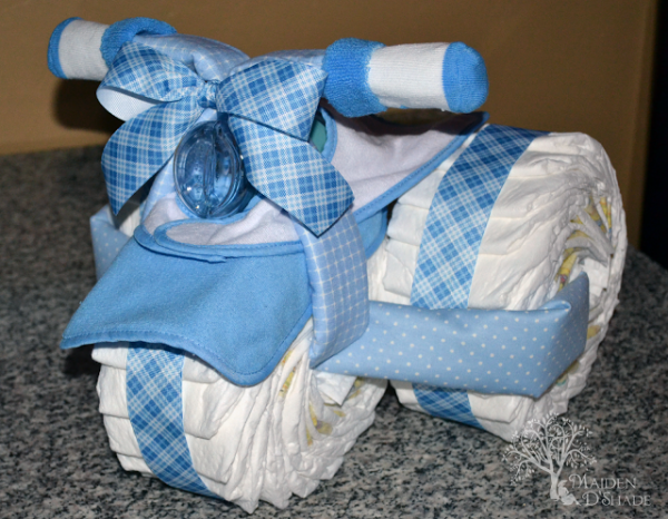 Cake Diaper Instruction Tricycle Baby Shower