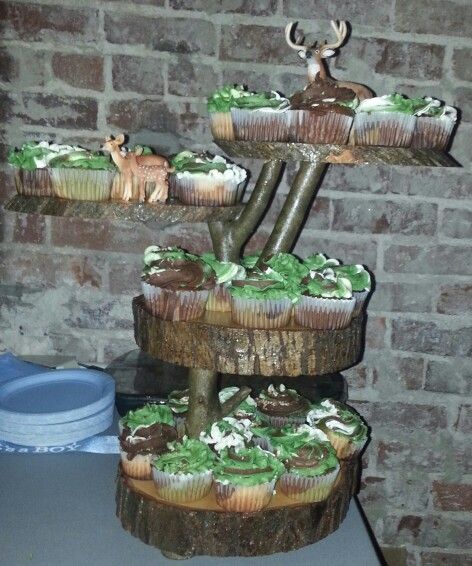 Camo Baby Shower Cupcake Ideas