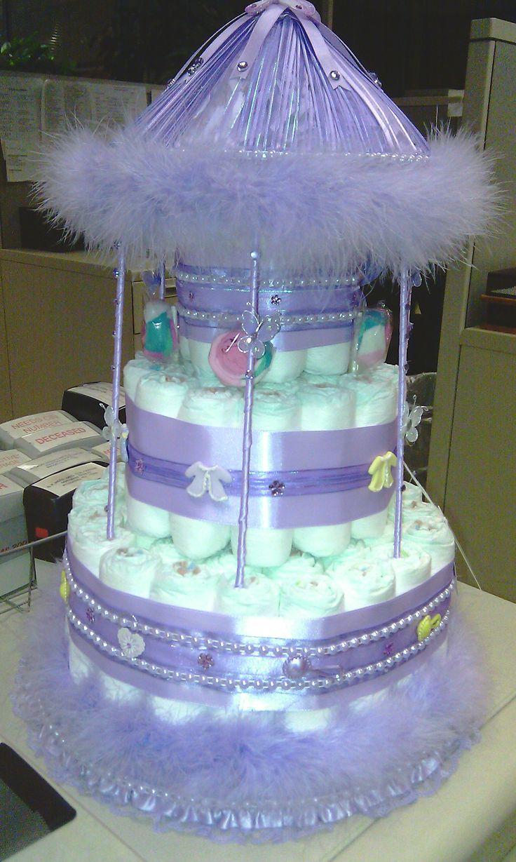 Carousel Diaper Cake